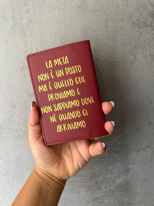 Passaporto con frase